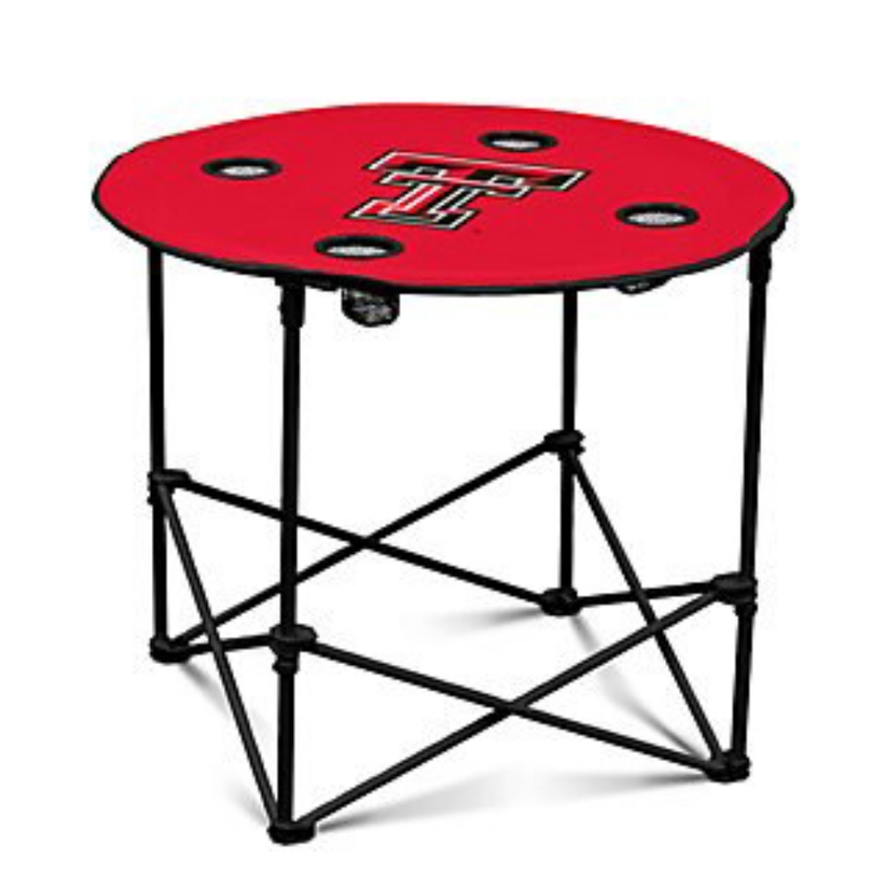 NCAA TEXAS TECH logo tailgating round table